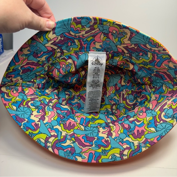 NWT. Disney Parks Alice in Wonderland Psychedelic Reversible Bucket Hat. - Picture 5 of 10